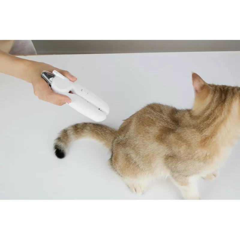 Cortauñas para mascotas PETKIT PK-N1 LED Guillotine con mango de plástico