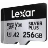 Tarjeta de memoria microSD 256GB C10 A2 U3 V30 205/150MB/s Silver Plus