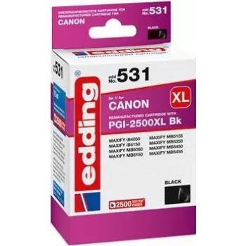 Cartucho de tinta Edding EDD-531 1 unidad compatible alto rendimiento (XL) negro (18-531)