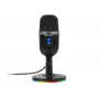 Micrófono de estudio BLOW con soporte LED — USB 2.0 con cable, 20–16000 Hz, sensibilidad -50 dB, 237 g