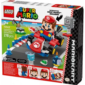 Juguete de construcción LEGO 72043 Super Mario Interactivo Mario Kart con kart estándar