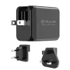 Cargador de pared Tellur TLL151451 65W, 3 puertos (2x USB-C, 1x USB-A)