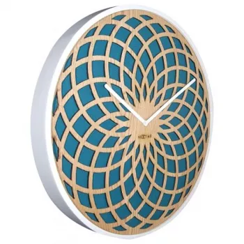 Reloj NeXtime 3149tq Sun Large, Ø50 cm, pared, turquesa