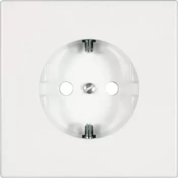 Toma de corriente tipo F jung LS 1520 WW — 250 V, 16 A, blanco, duroplast, 70x70 mm