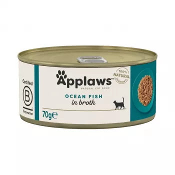 APPLAWS pescado oceánico en caldo - Comida húmeda para gatos - 70 g