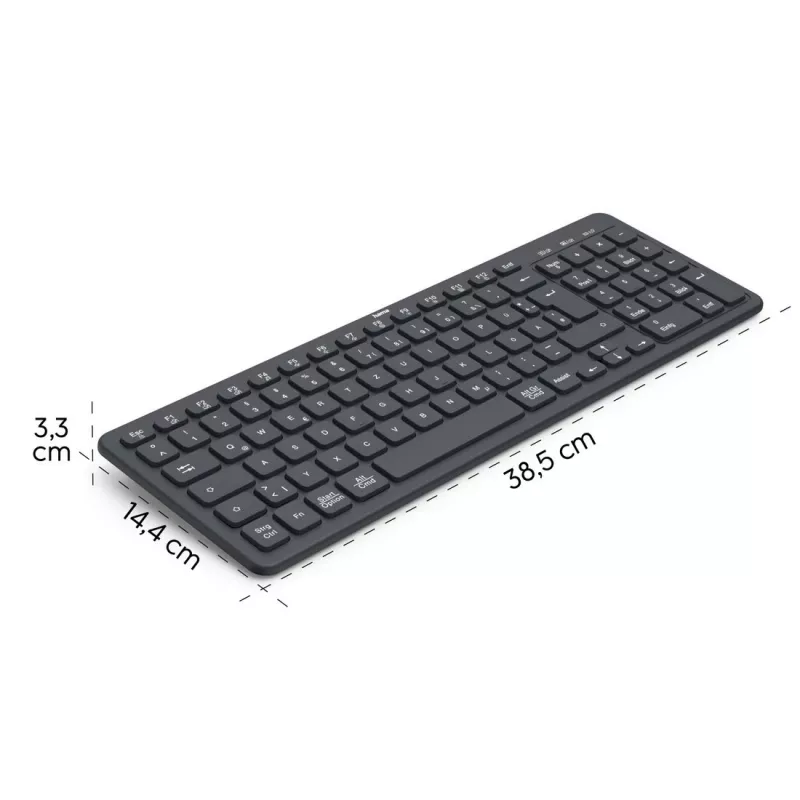 Teclado inalámbrico multidispositivo WK-300 negro