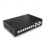 Lindy Conmutador KVM multivista sin interrupciones de 5 puertos, 4096 x 2160 píxeles, 4K Ultra HD, Negro