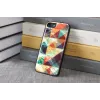 Funda protectora iKins para Apple iPhone 8/7 — patrón de mosaico, negro
