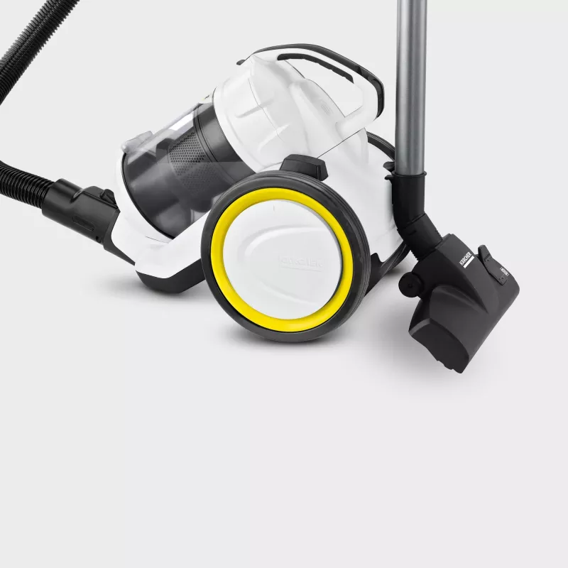 Aspirador de cilindro Karcher VC 3 — aspirador en seco para el hogar, 700 W, 0,9 L sin bolsa, HEPA 13, tubo telescópico, manguera de 1,5 m
