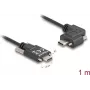 Cable DeLOCK USB 2.0 conector macho USB Type-C a conector macho USB Type-C acodado izquierda/derecha PD 3.0 60W 1m