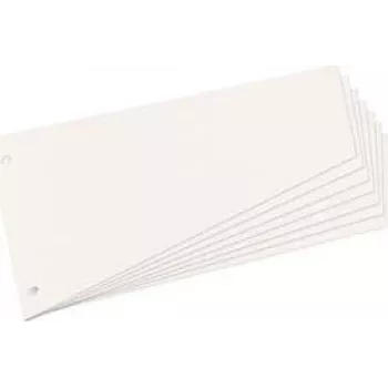 herlitz separadores trapezoidales de cartón manila, blanco para DIN A4, perforados, 120 x 230 mm, para una mayor organización (10838506)