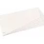 herlitz separadores trapezoidales de cartón manila, blanco para DIN A4, perforados, 120 x 230 mm, para una mayor organización (10838506)
