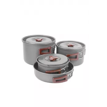 Set de cocina Fire-Maple fmc-206 ollas y sartenes de camping, ligero, diseño compacto