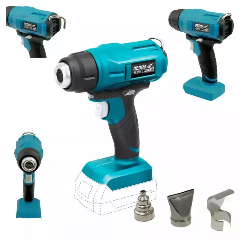 Pistola de aire caliente Dedra DED7058 2000W con temperatura regulable