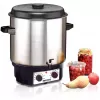 Rommelsbacher KA 2004/E Olla para vino caliente y conservas con grifo de vaciado, 27 L, Acero inoxidable