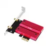 Tarjeta de red WLAN Bluetooth interna Cudy WE9300S PCIe, Wi-Fi 7 (802.11be) tribanda 2.4/5/6 GHz, 5765 Mbit/s, Bluetooth 5.4, antena externa 2x2