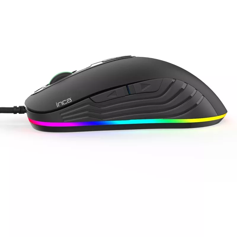 Ratón gaming INCA IMG-348 3200 DPI. RGB. 7 botones. USB. SW retail