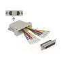 Conector hembra crimp D-Sub de 25 contactos a 2 x conector hembra RJ45 DeLOCK 66834