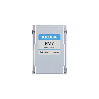 SSD Kioxia PM7-R 2,5 pulgadas SAS 7,68 TB — BiCS FLASH TLC, 4200 MB/s lectura, 4100 MB/s escritura