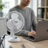Adler | AD 7302 | Ventilador de mesa | Blanco | Diámetro 23 cm | Número de velocidades 2 | Oscilación | 60 W | No