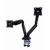 Soporte para monitor GEMBIRD MA-DA2-03 para pantallas de hasta 35 pulgadas, pinza de mesa, VESA 75x75–100x100, 20 kg, negro, Doble pantalla