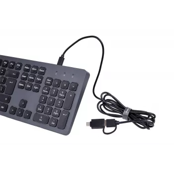 Teclado con cable CK-400 negro-gris