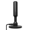 Antena de TV QOLTEC DVB-T2 28 dBi con amplificador de señal, recepción interior/exterior