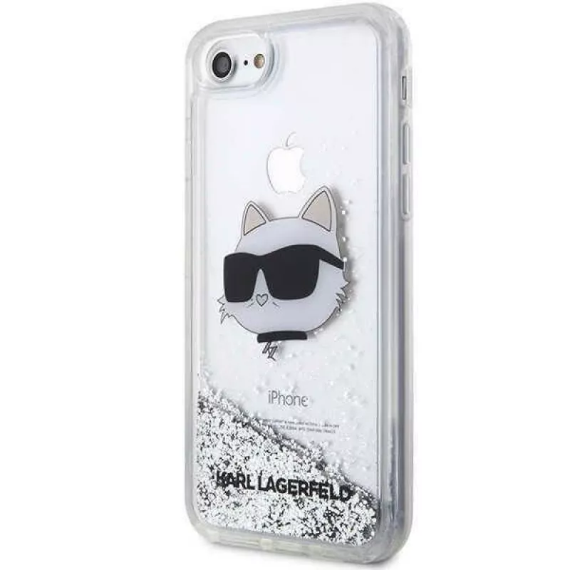 Karl Lagerfeld | Funda original IPHONE SE 2022/SE 2020/7/8 Karl Lagerfeld carcasa rígida brillo Choupette Head (KLHCI8LNCHCS)