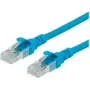 ROLINE – cable de parcheo – RJ-45 (M) a RJ-45 (M) – 30 cm – UTP – CAT 6 – libre de halógenos, moldeado, conductor flexible – azul (21.15.2944)