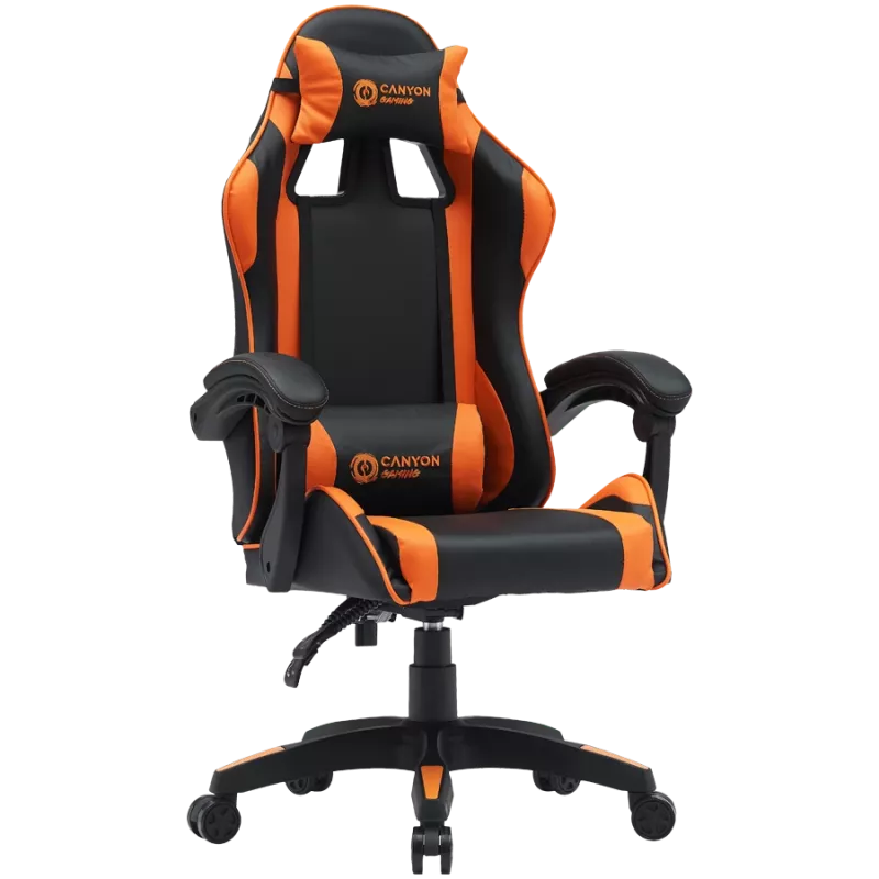 Silla gaming CANYON Core SGCH2 negro naranja — diseño ergonómico, altura ajustable
