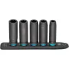 Juego de vasos de impacto Hazet 900Slg-SR/5, vasos hexagonales 5 piezas, medidas SW 13–SW 24