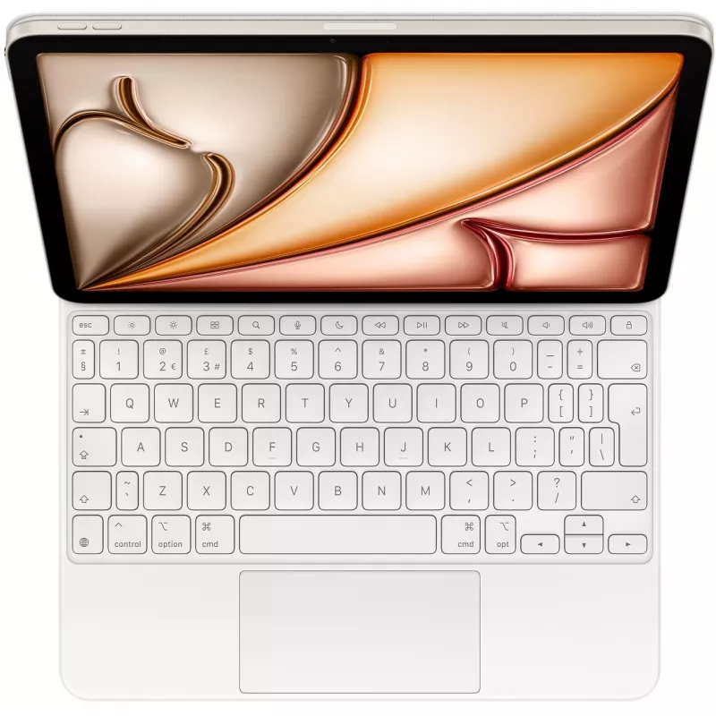Teclado Apple Magic QWERTY UK English blanco trackpad