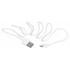 Cable USB SAVIO CL-123 USB 2.0, USB A a Micro-USB B, 1 m, blanco