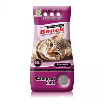 Certech Super Benek Compact Lavanda - Arena para gatos aglomerante 10 l