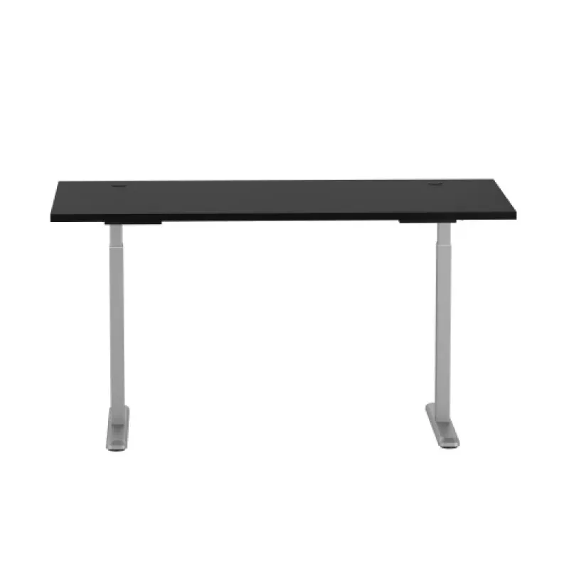 Mesa regulable en altura Up Up Bjorn Gris, tablero M Negro