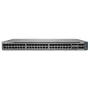 Juniper EX4100 48 puertos 10/100/1000BaseT PoE+, 4 puertos uplink 10G SFP+, 4 puertos stacking/uplink 25G SFP28, ventiladores redundantes, 1 fuente de alimentación AC JPSU-920-AC-AFO incluida (óptica no incluida) con SW estándar. Conforme TAA. (EX4100-48P)