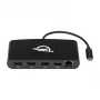 Estación de acoplamiento OWC Thunderbolt 3 Mini, 5 puertos, compatible con dos pantallas 4K, puerto Gigabit Ethernet, cable integrado