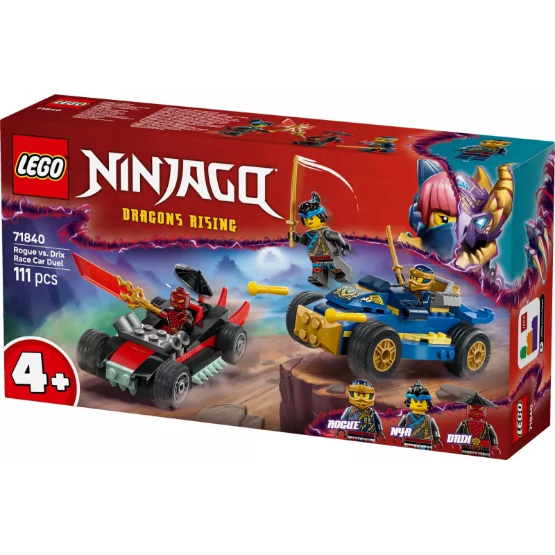 Bloques Ninjago 71840 Duelo de velocidad Rogue vs. Drix