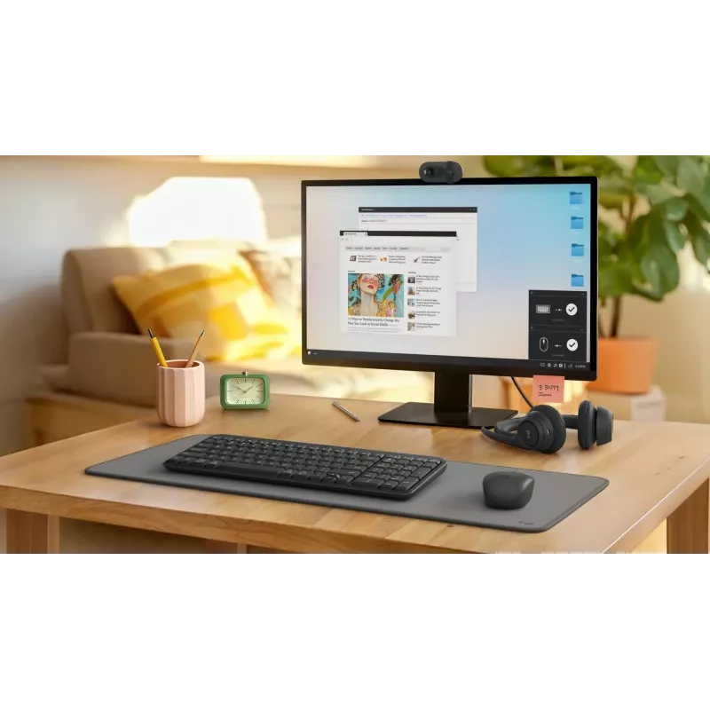 Conjunto de teclado y ratón inalámbrico Logitech MK250 Compact