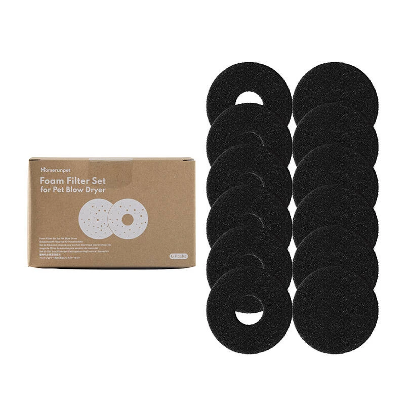 Pack de filtros de repuesto Homerunpet PD10.F06 para secador de pelo PD10