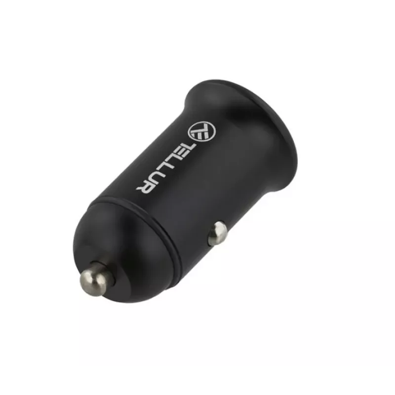 Cargador de coche Tellur PD60W QC30W T-MLX43921 — carga rápida PD de 60W y QC de 30W para vehículos