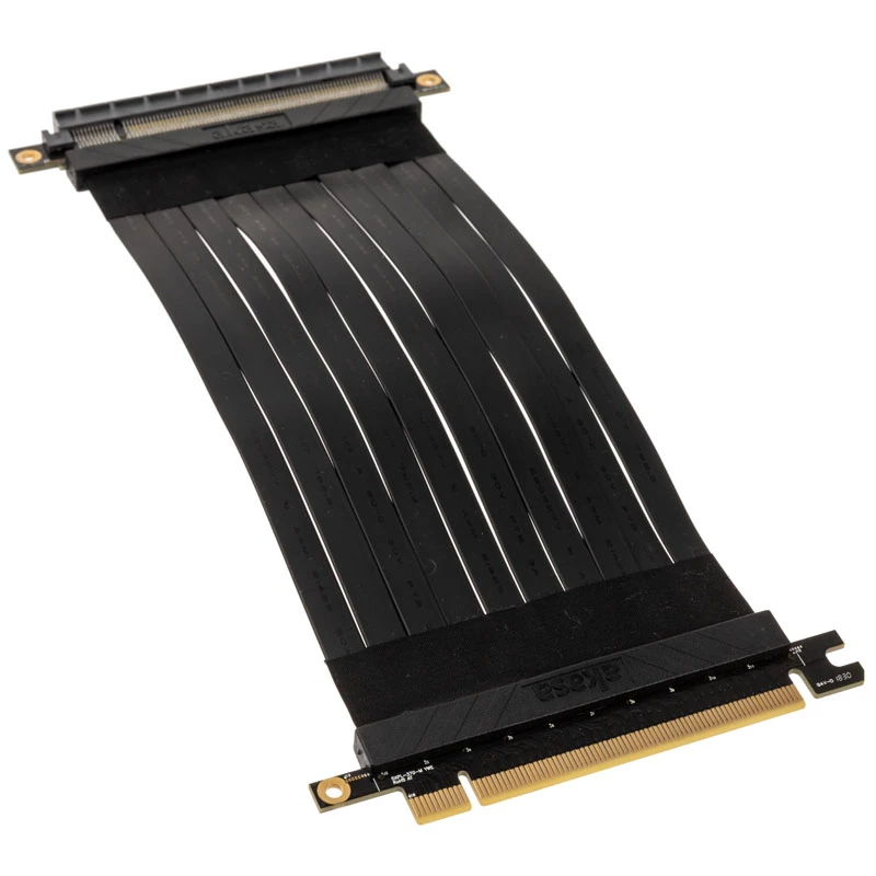 Cable riser Akasa RISER Negro X2 Premium PCIe 3.0 x16 20 cm