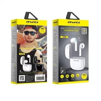 Auriculares Awei T28 TWS + base de carga negro