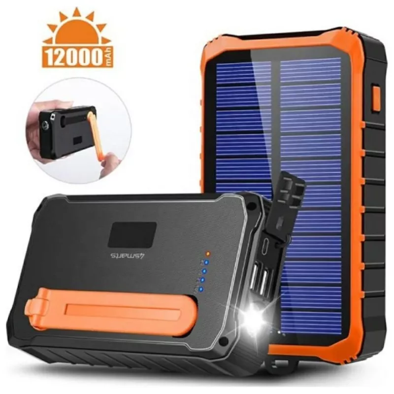 Batería externa Propper Solar 12000mAh gris
