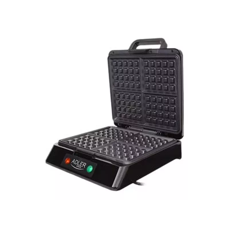 Adler AD 3036 Gofrera para 4 gofres Negro, Gris 1500 W