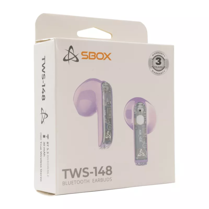 Auriculares SBOX EB-TWS148 morados