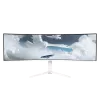 Monitor curvo Arozzi Nova 49 pulgadas (124,5 cm) Dual QHD 5120×1440 LED VA, 32:9, 4 ms, hub USB, altavoces, blanco