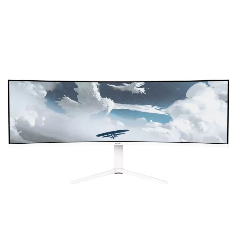 Monitor curvo Arozzi Nova 49 pulgadas (124,5 cm) Dual QHD 5120×1440 LED VA, 32:9, 4 ms, hub USB, altavoces, blanco