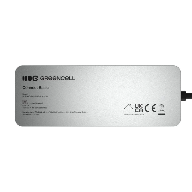 Hub USB Green Cell HUB-GC-A4A — hub USB-A 3.0 de 4 puertos
