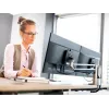 Novus CLU DUO C 990+4018+000 brazo para monitor de 2 piezas con fijación a mesa, negro